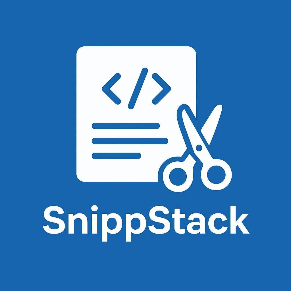 SnippStack: JS, TS, React, RN & Docs Toolkit